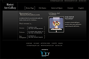 Rotini Art Gallery - Clicca sulla schermata per accedere al sito